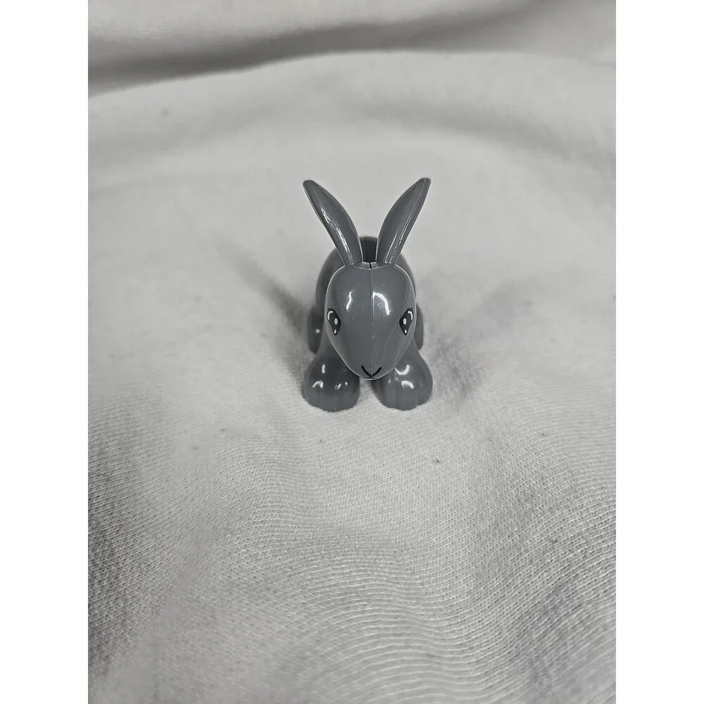 Lego Duplo GREY BUNNY RABBIT Animal Zoo PET Easter Part